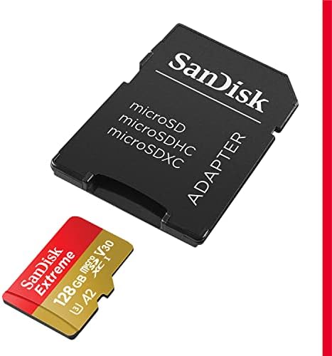 SanDisk 128GB Extreme microSD Card with Adapter image 2