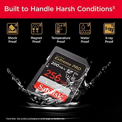 SanDisk 256GB Extreme PRO SDXC UHS-I Memory Card image 6