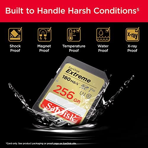 SanDisk 256GB Extreme SDXC UHS-I Memory Card image 6