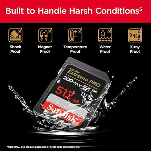 SanDisk 512GB Extreme PRO SDXC UHS-I Memory Card image 6