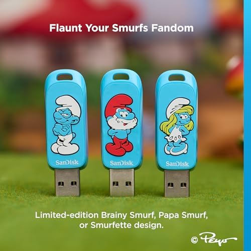 SanDisk 64GB Smurfs Edition USB Flash Drive image 3