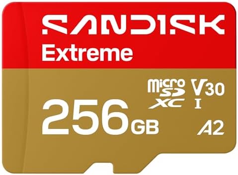 SanDisk 256GB Extreme microSD Card with Adapter image 2