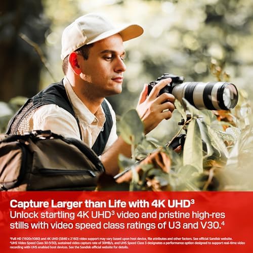 SanDisk 128GB Extreme PRO SD UHS-I Memory Card image 3