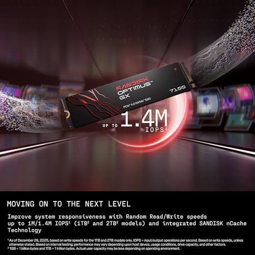 SanDisk Optimus GX 7100 2TB NVMe PCIe 4.0 SSD image 5