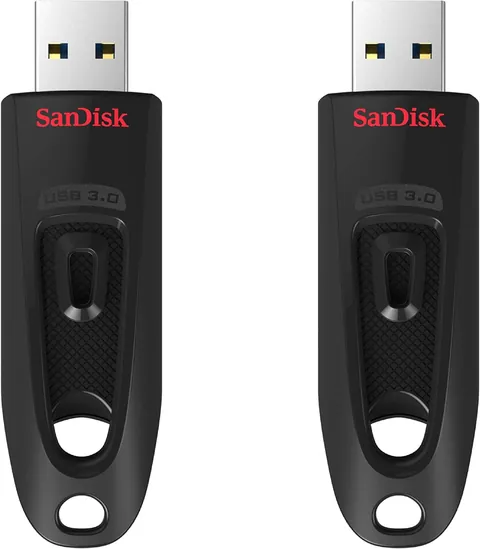 SanDisk 64GB Ultra USB 3.0 Flash Drive (2-Pack)