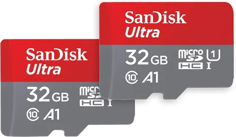 SanDisk 32GB Ultra microSD Card + Adapter 2-Pack