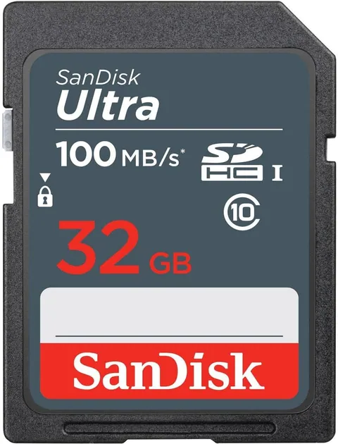 SanDisk 32GB Ultra SDHC Memory Card