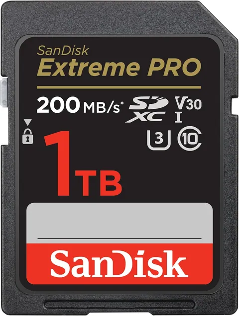 SanDisk 1TB Extreme PRO SD Memory Card, 200MB/s Read Speed, UHS-I