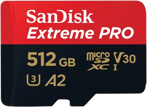 SanDisk Extreme PRO 512GB microSDXC UHS-I Memory Card