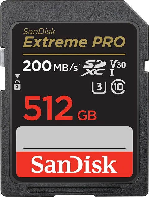 SanDisk 512GB Extreme PRO SDXC UHS-I Memory Card