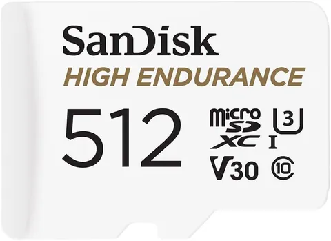 SanDisk 512GB High Endurance microSD Card with Adapter