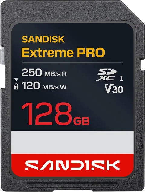 SanDisk 128GB Extreme PRO SD UHS-I Memory Card