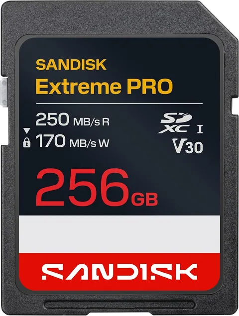 SanDisk 256GB Extreme PRO SD UHS-I Memory Card