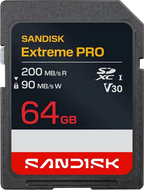 SanDisk 64GB Extreme PRO SD UHS-I Memory Card