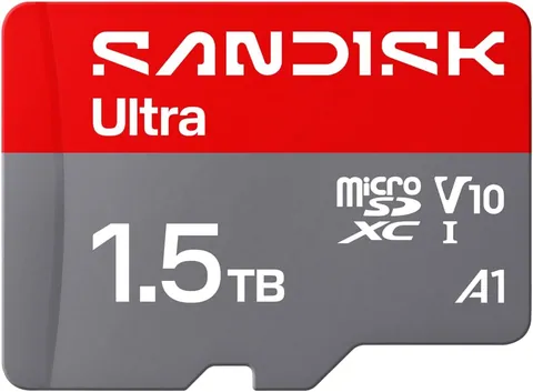 SanDisk 1.5TB Ultra microSDXC Card with Adapter, 195MB/s Read Speed