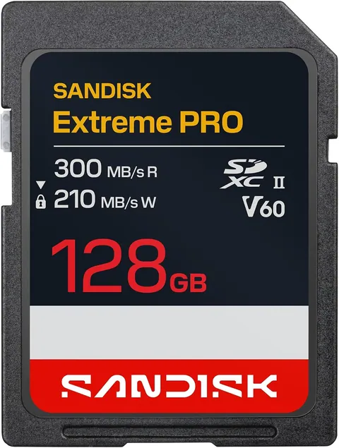 SanDisk 128GB Extreme PRO SD Memory Card, UHS-II, 300MB/s Read Speed