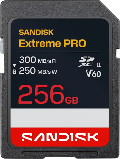 SanDisk 256GB Extreme PRO SD Memory Card, UHS-II, 300MB/s Read Speed